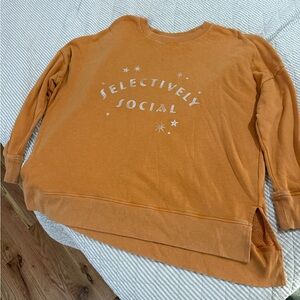 True Craft Vibrant Orange Sweatshirt